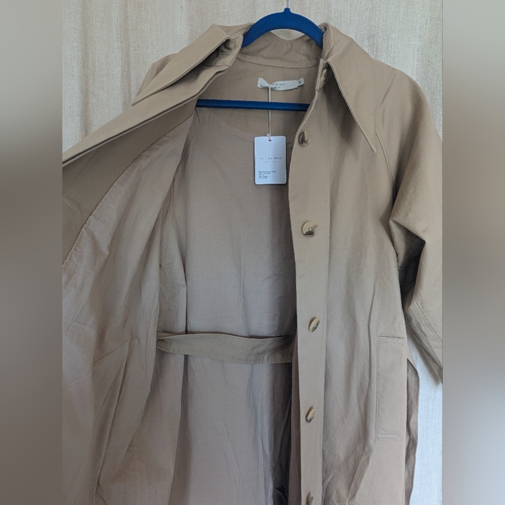 NWT 7115 By Szeki Tan Trench Coat - Picture 6 of 10
